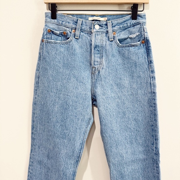 LEVI’S 501 Premium Wedgie Straight Jeans Size 25 - Picture 3 of 14